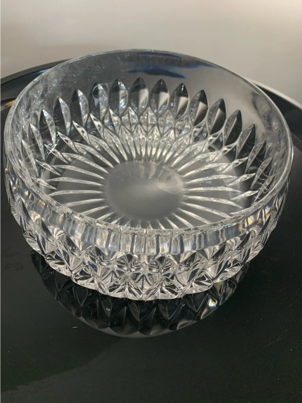 Gorham  Althea Cut pattern Clear Crystal HEAVY NWOT